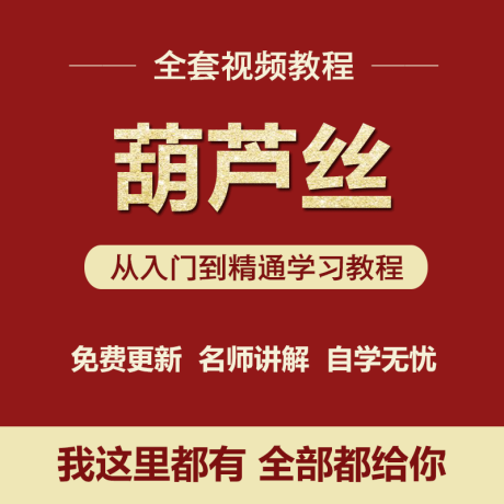 K046-葫芦丝教程视频 自学演奏初学者基础入门教学视频教程教材曲谱