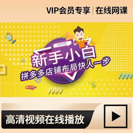 拼多多新手入门课程_拼多多小白零基础开店运营实操